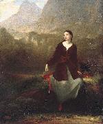 Washington Allston The Spanish Girl in Reverie USA oil painting artist
